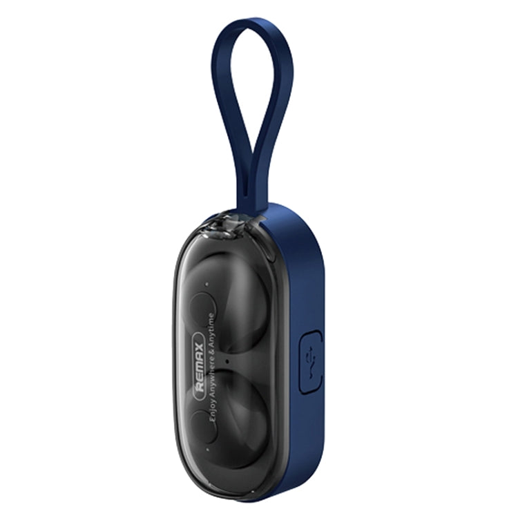 Remax TWS-15 Bluetooth 5.0 Portable Wristband Style True Wireless Stereo Earphone(Blue) - TWS Earphone by REMAX | Online Shopping South Africa | PMC Jewellery