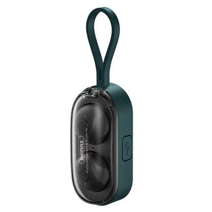 Remax TWS-15 Bluetooth 5.0 Portable Wristband Style True Wireless Stereo Earphone(Green) - TWS Earphone by REMAX | Online Shopping South Africa | PMC Jewellery