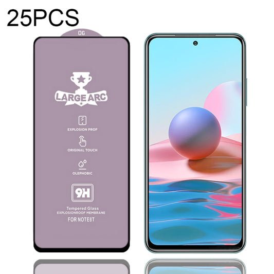 For Xiaomi Redmi Note 10 25 PCS 9H HD Large Arc High Alumina Full Screen Tempered Glass Film -  by PMC Jewellery | Online Shopping South Africa | PMC Jewellery