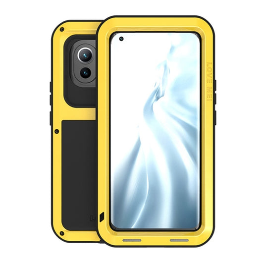 For Xiaomi Mi 11 LOVE MEI Metal Shockproof Waterproof Dustproof Protective Case without Glass(Yellow) - Xiaomi Cases by PMC Jewellery | Online Shopping South Africa | PMC Jewellery