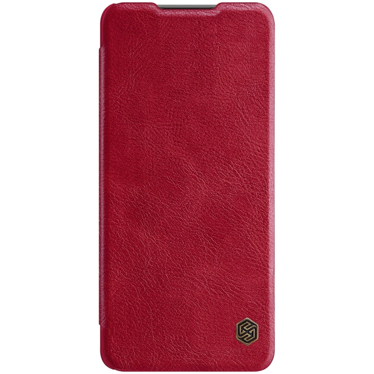 For Xiaomi Redmi Note 10 Pro / 10 Pro Max NILLKIN QIN Series Crazy Horse Texture Horizontal Flip Leather Case with Card Slot(Red) - Xiaomi Cases by NILLKIN | Online Shopping South Africa | PMC Jewellery