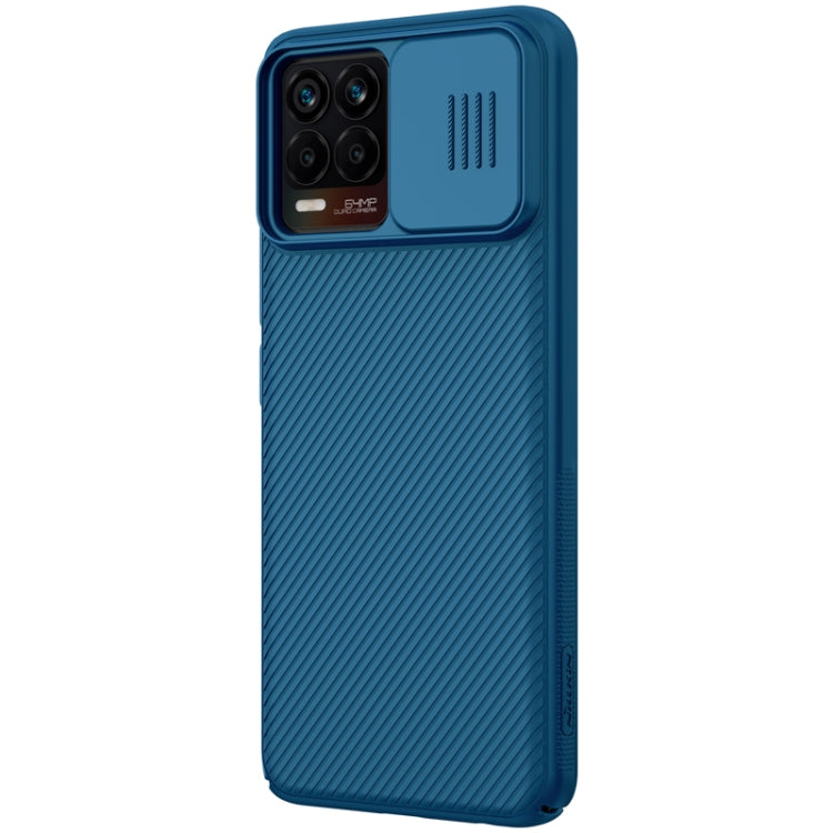 For OPPO Realme 8 / 8 Pro NILLKIN Black Mirror Series PC Camshield Full Coverage Dust-proof Scratch Resistant Case(Blue) - Realme Cases by NILLKIN | Online Shopping South Africa | PMC Jewellery