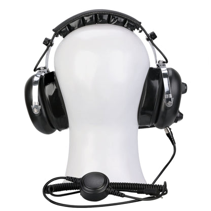 RETEVIS EH070K 2 Pin Adjustable Volume Binaural Noise Reduction Headphone Microphone - Microphones & Headsets by RETEVIS | Online Shopping South Africa | PMC Jewellery