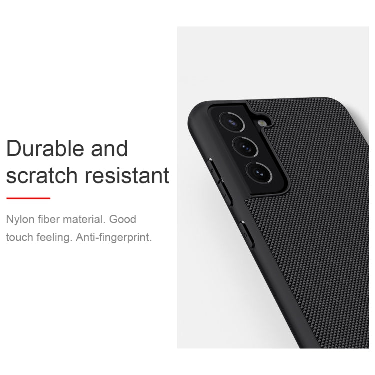 For Samsung Galaxy S21 FE 5G NILLKIN 3D Textured Nylon Fiber TPU Case(Black) - Galaxy Phone Cases by NILLKIN | Online Shopping South Africa | PMC Jewellery