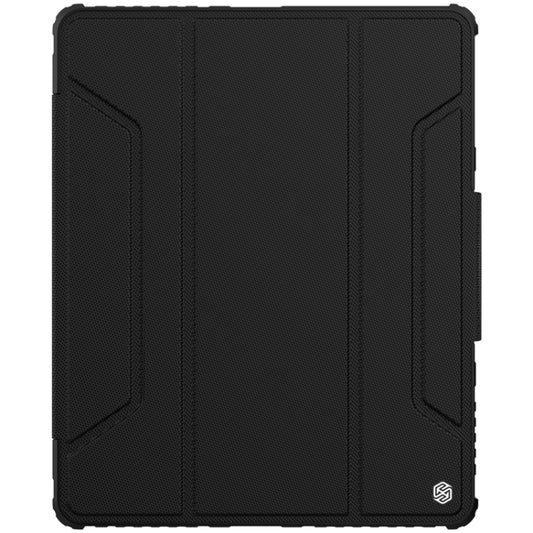 For iPad Pro 12.9 2022 / 2021 / 2020 NILLKIN Bumper Pro Horizontal Flip Leather Tablet Case with Pen Slot & Holder & Sleep / Wake-up Function(Black) - iPad Pro 12.9 (2022/2021) Cases by NILLKIN | Online Shopping South Africa | PMC Jewellery