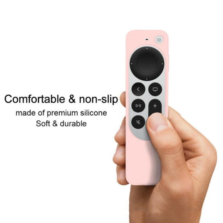 Silicone Protective Case Cover with Rope For Apple TV 4K 4th Siri Remote Controller(Red) - Apple TV Accessories by PMC Jewellery | Online Shopping South Africa | PMC Jewellery