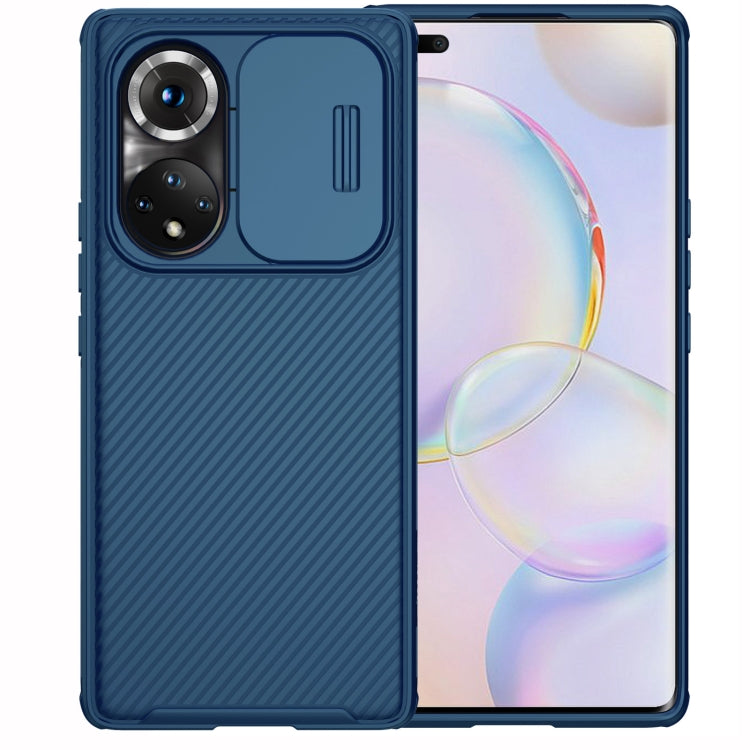 For Honor 50 Pro NILLKIN Black Mirror Pro Series PC Camshield Full Coverage Dust-proof Scratch Resistant Case(Blue) - Honor Cases by NILLKIN | Online Shopping South Africa | PMC Jewellery