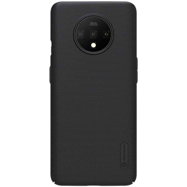 For OnePlus 7T NILLKIN Frosted Concave-convex Texture PC Protective Case(Black) - OnePlus Cases by NILLKIN | Online Shopping South Africa | PMC Jewellery