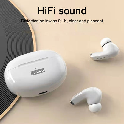 Lenovo LP5 Bluetooth 5.0 Intelligent Noise Reduction Wireless Bluetooth Earphone, STK Version(White) - TWS Earphone by Lenovo | Online Shopping South Africa | PMC Jewellery