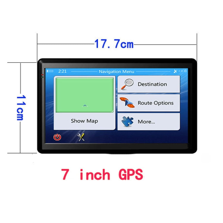 7 inch Car GPS Navigator 8G+256M Capacitive Screen High Configuration, Specification:Australia Map - Car MP3 & MP4 & MP5 by PMC Jewellery | Online Shopping South Africa | PMC Jewellery