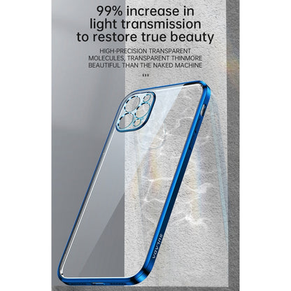 For iPhone 13 Pro Max SULADA Elastic Silicone Edge Frame + TPU All-inclusive Anti-fall Case (Blue) - iPhone 13 Pro Max Cases by SULADA | Online Shopping South Africa | PMC Jewellery | Buy Now Pay Later Mobicred