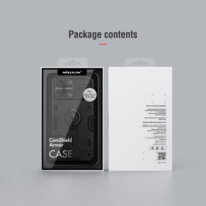For iPhone 13 Pro Max NILLKIN Shockproof CamShield Armor Protective Case with Invisible Ring Holder (Black) - iPhone 13 Pro Max Cases by NILLKIN | Online Shopping South Africa | PMC Jewellery