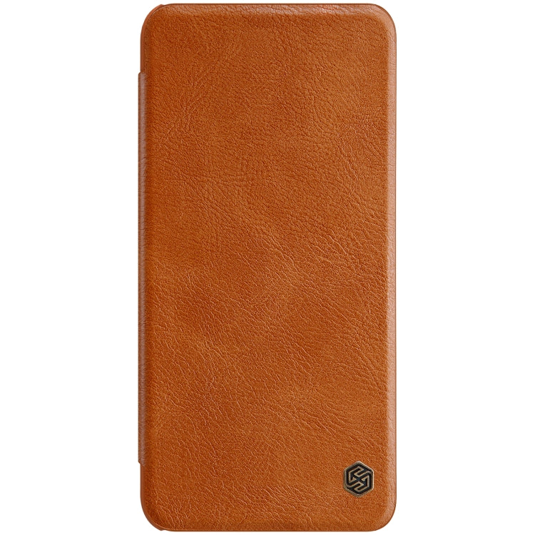 For Huawei P50 NILLKIN QIN Series Crazy Horse Texture Horizontal Flip Leather Case with Card Slot(Brown) - Huawei Cases by NILLKIN | Online Shopping South Africa | PMC Jewellery