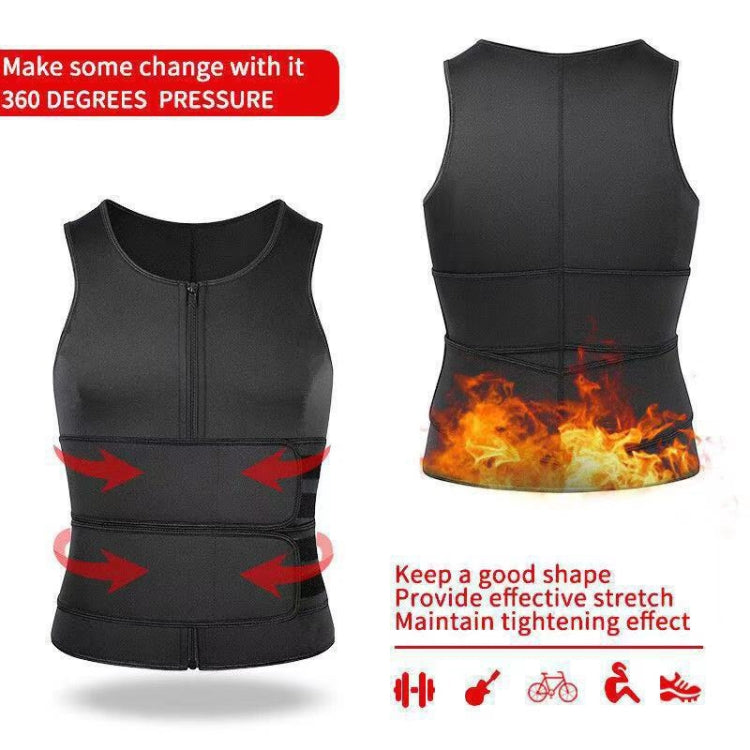 Neoprene Men Sport Body Shapers Vest Waist Body Shaping Corset, Size:M(Grey) -  by PMC Jewellery | Online Shopping South Africa | PMC Jewellery