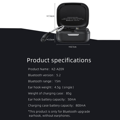 KZ AZ09 Bluetooth Earphone Ear Hook 5.2 Wireless Bluetooth Module Upgrade Cable, Style:C - Earphone Adapter by KZ | Online Shopping South Africa | PMC Jewellery