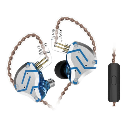 KZ ZS10 Pro 10-unit Ring Iron Gaming In-ear Wired Earphone, Mic Version(Streamer Blue) - In Ear Wired Earphone by KZ | Online Shopping South Africa | PMC Jewellery