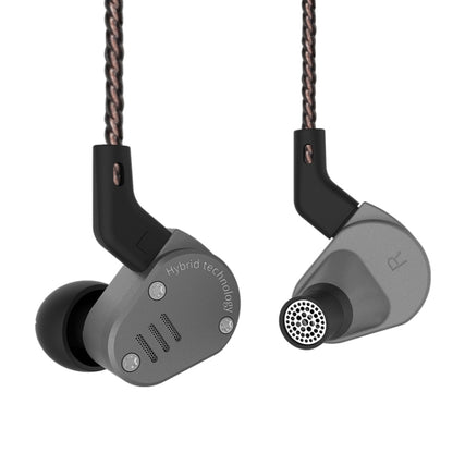 KZ ZSA Ring Iron Hybrid Drive Sport In-ear Wired Earphone, Standard Version(Grey) - In Ear Wired Earphone by KZ | Online Shopping South Africa | PMC Jewellery