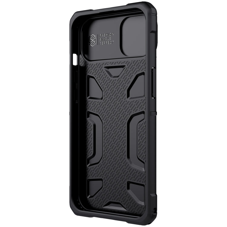 For iPhone 13 NILLKIN Sliding Camera Cover Design Shockproof TPU + PC Protective Case(Black) - iPhone 13 Cases by NILLKIN | Online Shopping South Africa | PMC Jewellery