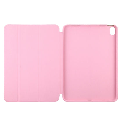 For iPad mini 6 3-fold Horizontal Flip Smart Leather Tablet Case with Sleep / Wake-up Function & Holder(Pink) - iPad mini 6 Cases by PMC Jewellery | Online Shopping South Africa | PMC Jewellery