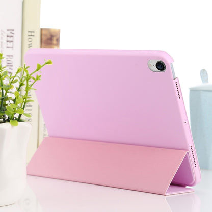 For iPad mini 6 3-fold Horizontal Flip Smart Leather Tablet Case with Sleep / Wake-up Function & Holder(Pink) - iPad mini 6 Cases by PMC Jewellery | Online Shopping South Africa | PMC Jewellery