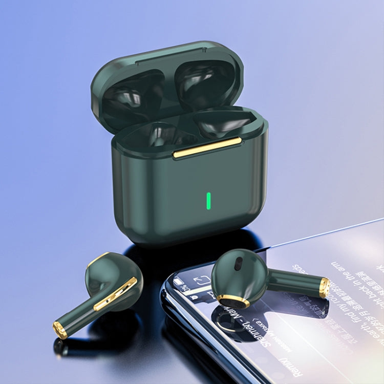 HXSJ Air-S4 Bluetooth 5.1 True Wireless HiFi Stereo Earphones with Charging Case(Dark Green) - TWS Earphone by HXSJ | Online Shopping South Africa | PMC Jewellery