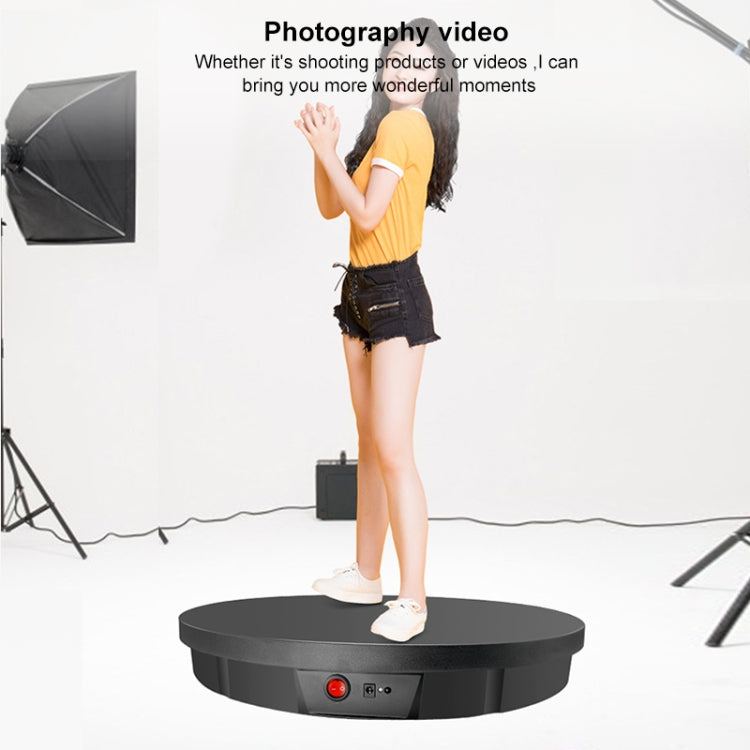 52cm Remote Control Electric Rotating Turntable Display Stand Video Shooting Props Turntable, Plug-in Power, Power Plug:EU Plug(Black) -  by PMC Jewellery | Online Shopping South Africa | PMC Jewellery
