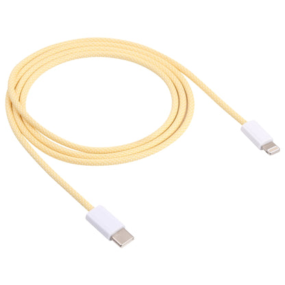 12W PD USB-C / Type-C to 8 Pin Data Cable, Cable Length: 1m(Yellow) - 2 in 1 Cable by PMC Jewellery | Online Shopping South Africa | PMC Jewellery