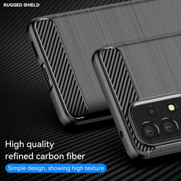 For Samsung Galaxy A53 5G Brushed Texture Carbon Fiber TPU Phone Case(Black) - Galaxy Phone Cases by PMC Jewellery | Online Shopping South Africa | PMC Jewellery