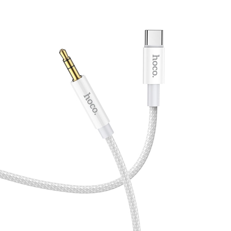 hoco UPA19 Type-C / USB-C Digital Audio Conversion Cable, Length: 1m(Silver) - Video & Audio Cable by hoco | Online Shopping South Africa | PMC Jewellery