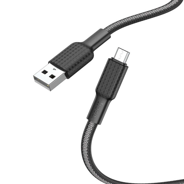 hoco X69 Micro USB Jaeger Charging Data Cable, Length: 1m(Black White) - Micro USB Cable by hoco | Online Shopping South Africa | PMC Jewellery