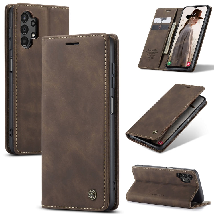 For Samsung Galaxy A13 4G/A13 5G/A04S/A04/M13 5G CaseMe 013 Multifunctional Horizontal Flip Leather Phone Case(Coffee) - Galaxy Phone Cases by CaseMe | Online Shopping South Africa | PMC Jewellery