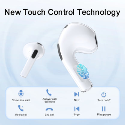 JOYROOM JR-T03S PLUS TWS Wireless Bluetooth Earphone(White) - TWS Earphone by JOYROOM | Online Shopping South Africa | PMC Jewellery