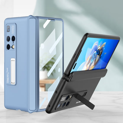 For Huawei Mate X2 GKK Ultra-thin Magnetic Hinge Flip Phone Case with Holder(Blue) - Huawei Cases by GKK | Online Shopping South Africa | PMC Jewellery