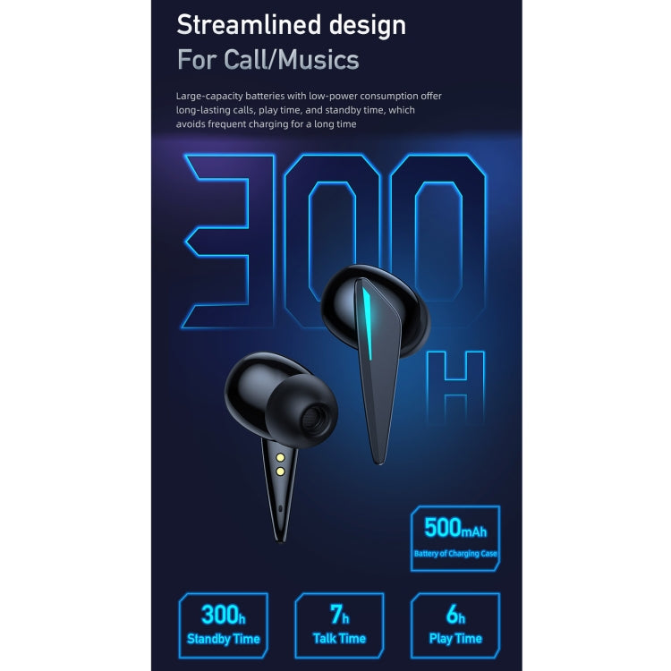 awei T23 TWS Gaming Wireless Bluetooth Earphone(Black) - TWS Earphone by awei | Online Shopping South Africa | PMC Jewellery