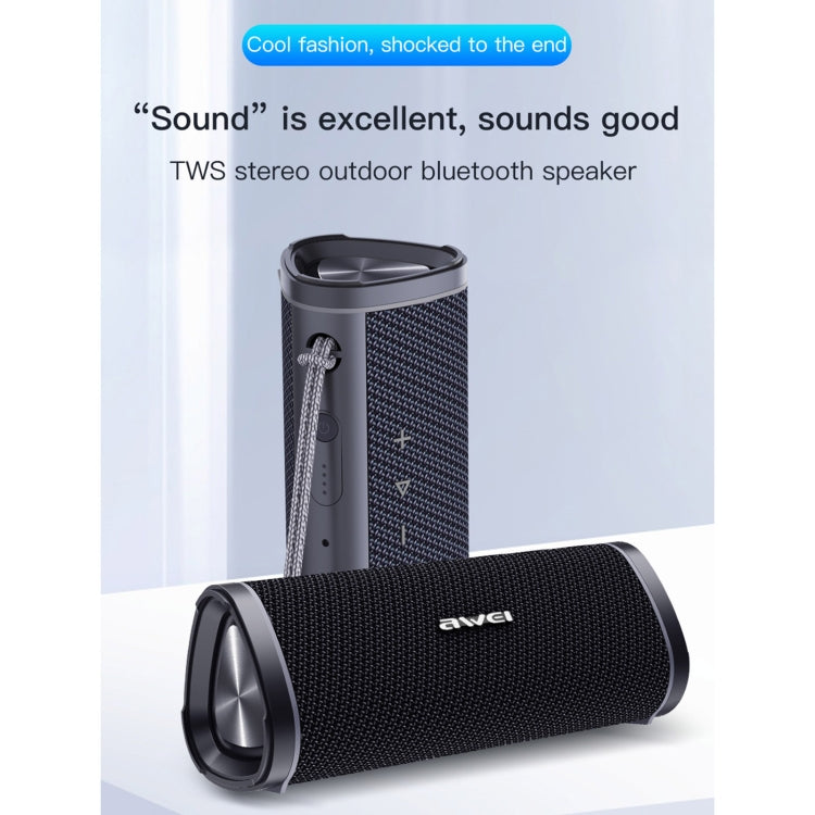 awei Y331 Outdoor TWS Stereo Bluetooth Speaker(Black) - Desktop Speaker by awei | Online Shopping South Africa | PMC Jewellery