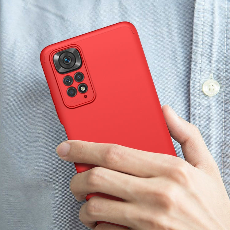 For Xiaomi Redmi Note 11S / 11 Global Version GKK Three Stage Splicing PC Phone Case(Red) - Xiaomi Cases by GKK | Online Shopping South Africa | PMC Jewellery