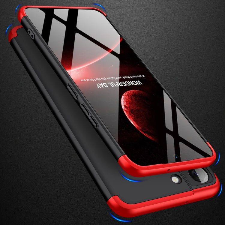 For Samsung Galaxy S22 5G GKK Three Stage Splicing PC Phone Case(Black Red) - Galaxy S22 5G Cases by GKK | Online Shopping South Africa | PMC Jewellery