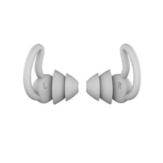 iMeBoBo A1 Shark Fin Version Nano Silicone Sleeping Noise Reduction Earplugs, Style:Two Layer(Grey) - Anti-dust & Ear Caps by PMC Jewellery | Online Shopping South Africa | PMC Jewellery