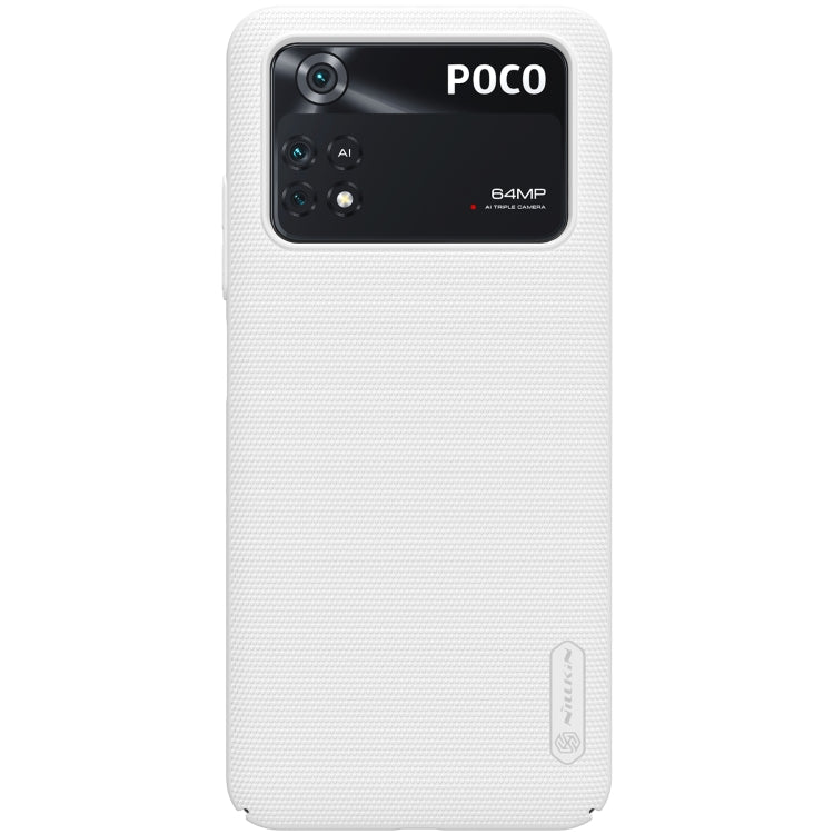 For Xiaomi Poco M4 Pro NILLKIN Frosted PC Phone Case(White) - Xiaomi Cases by NILLKIN | Online Shopping South Africa | PMC Jewellery