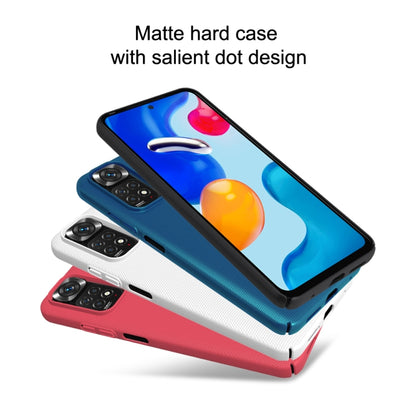 For Xiaomi Redmi Note 11S NILLKIN Frosted PC Phone Case(Blue) - Xiaomi Cases by NILLKIN | Online Shopping South Africa | PMC Jewellery