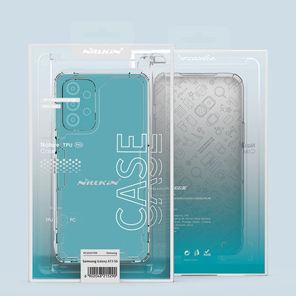 For Samsung Galaxy A73 5G NILLKIN PC + TPU Phone Case(Blue) - Galaxy Phone Cases by NILLKIN | Online Shopping South Africa | PMC Jewellery