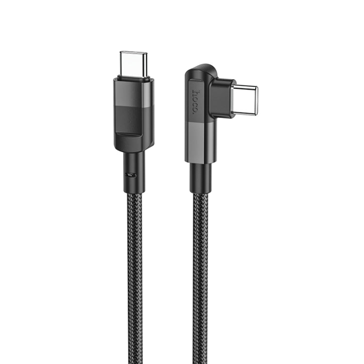 hoco U108 100W USB-C / Type-C to USB-C / Type-C PD Charging Data Cable, Cable Length:1.2m(Black) - USB-C & Type-C Cable by hoco | Online Shopping South Africa | PMC Jewellery