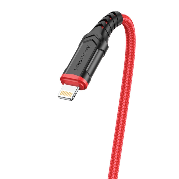 Borofone BX67 1m 2.4A USB to 8 Pin Charging Sync Data Cable(Red) - Normal Style Cable by Borofone | Online Shopping South Africa | PMC Jewellery