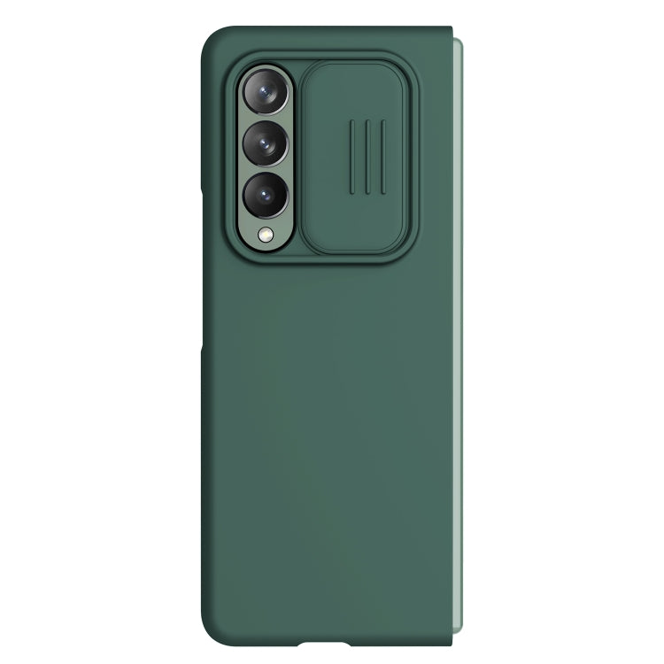 For Samsung Galaxy Z Fold3 5G / W22 5G NILLKIN CamShield Liquid Silicone + PC Full Coverage Case(Green) - Galaxy Phone Cases by NILLKIN | Online Shopping South Africa | PMC Jewellery