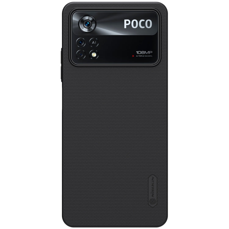 For Xiaomi Poco X4 Pro 5G NILLKIN Frosted PC Phone Case(Black) - Poco X4 Pro 5G Cases by NILLKIN | Online Shopping South Africa | PMC Jewellery