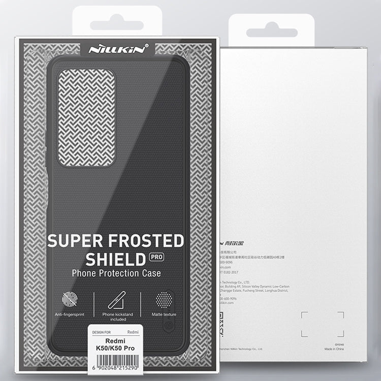 For Xiaomi Redmi K50 / K50 Pro NILLKIN Frosted Shield Pro PC + TPU Phone Case(Red) - Xiaomi Cases by NILLKIN | Online Shopping South Africa | PMC Jewellery