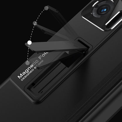 For Honor Magic V 5G GKK Magnetic Hinge Full Coverage Phone Case(Orange) - Honor Cases by GKK | Online Shopping South Africa | PMC Jewellery