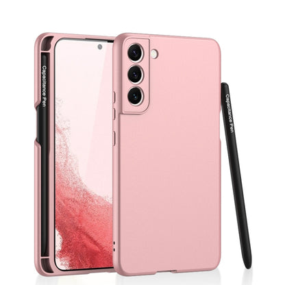 For Samsung Galaxy S22 5G GKK Ultra-thin Skin Feel Phone Case with Stylus(Pink) - Galaxy S22 5G Cases by GKK | Online Shopping South Africa | PMC Jewellery