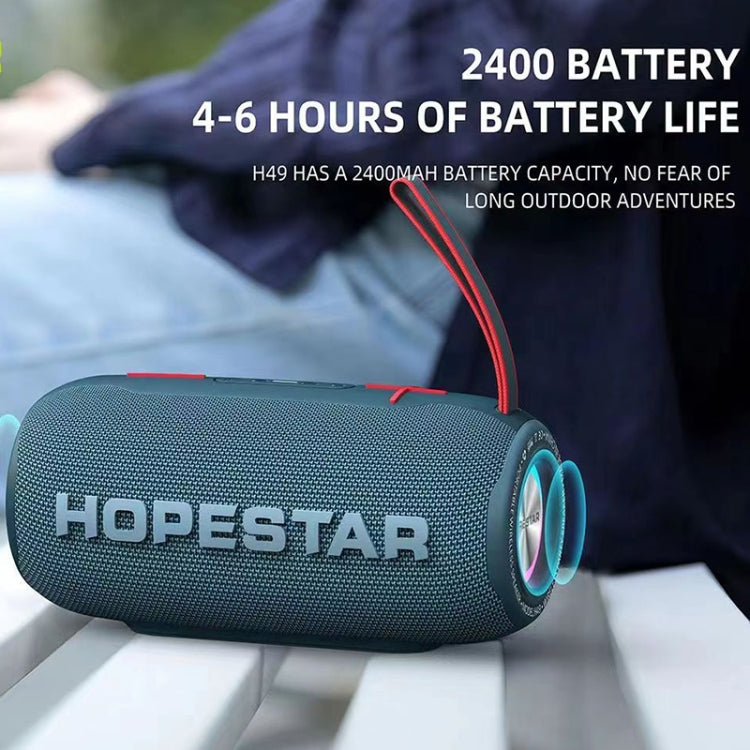 HOPESTAR H49 RGB Light TWS Waterproof Wireless Bluetooth Speaker(Grey) - Waterproof Speaker by HOPESTAR | Online Shopping South Africa | PMC Jewellery