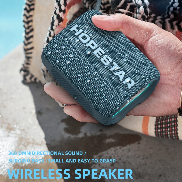 HOPESTAR H54 RGB Light TWS Waterproof Wireless Bluetooth Speaker(Blue) - Waterproof Speaker by HOPESTAR | Online Shopping South Africa | PMC Jewellery